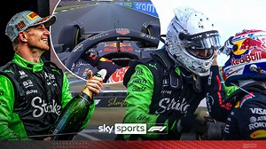 British GP: Max Verstappen's viral celebration after Nico Hulkenberg's first-ever podium!