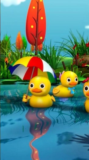 5 Little Ducks Are Swimming! 🌊 #LBB #Animalsong #Learningsong