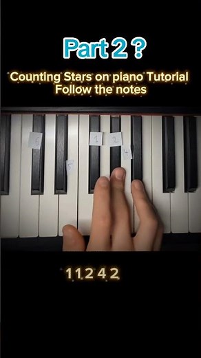 Counting Stars | Piano tutorial #cover #music #piano #pianocover #musician #pianomusic