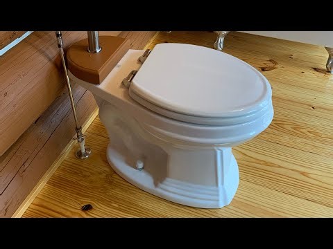 Log Cabin - high tank pull chain toilet