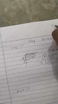 Square root by long division method #shorts #mathematics