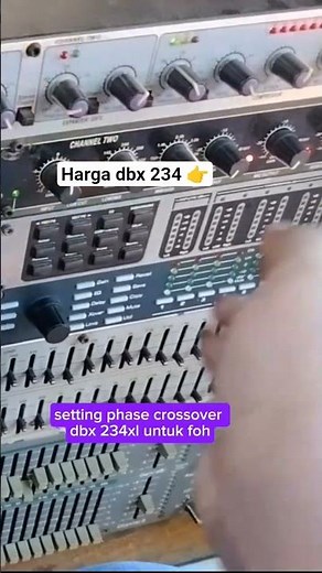 setting phase crossover dbx 234xl #soundsystem #audio #dbx
