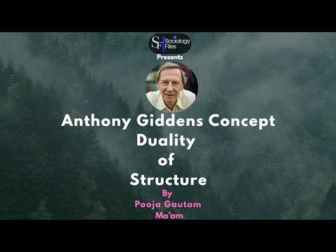 Duality of Structure Anthony Giddens By Pooja Gautam Ma'am
