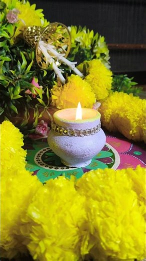 ✨ Matki Diya Decoration | Handmade Diwali Lamp Idea | Easy DIY Decor 🪔🌼#shortvideo