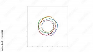 Interactive N-Body Simulation Animation. High-Detail Visualization of Gravitational Interactions and Orbital Paths