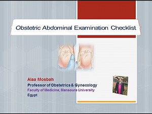 Obstetric Abdominal Examination Checklist