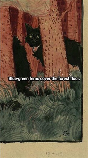 Three Women and Three Wolves By Eugène Grasset (c. 1900) #painting #art #arthistory