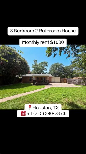 🏡 FOR RENT – 3 BEDROOM | 2 BATH | HOUSTON, TX 🏡 📍4214 E Toliver St, Houston, TX 77016 💲Rent: $1,000/Month If you're looking for a clean, comfortable home at an affordable price, this could be exactly what you've been waiting for. This charming 3-bedroom, 2-bath home offers approximately 1,572 sq. ft. of living space with a bright, open layout designed for comfortable everyday living. The kitchen features beautiful quartz countertops, white cabinetry, and stainless steel appliances, making me