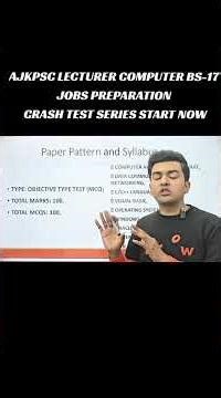 AJKPSC Computer Science Lecturer 2026 | Exam Pattern, Syllabus & Preparation, New Session Started