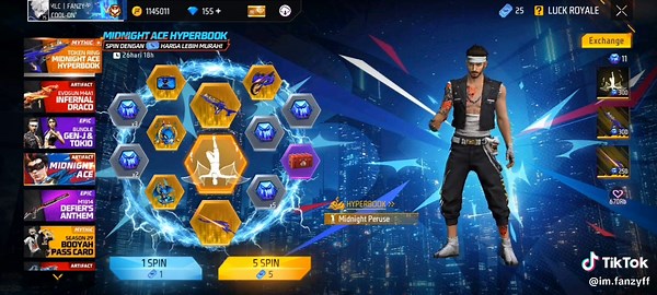 Token Ring dan Emote Hyperbook di Free Fire