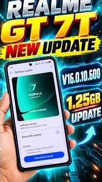 Realme GT 7T New Update Realme Ui V16.0.10.600 Update is Here..!!