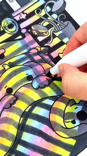 89K views · 713 reactions | How to Color Rainbow Lighting (satisfying asmr coloring tutorial) Coloring Book: Spooky Comfy What I Used: Ohuhu Markers Colors Used R190 - Valentine Pink YR070 - Cantaloupe Y040 - Butter G050 - Honeydew Melon B120 - Arctic Blue V030 - Pale Purple CG2 - Soft Cool Grey CG II 04 - Icy Grey CG II 07 - Storm Grey CG II 09 - Iron Grey #coloringbook #coloring #satisfying #ohuhumarkers | Anna Rose | Facebook