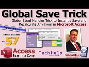 Global Event Handler Trick to Instantly Save & Recalculate Any Form in Microsoft Access. Fitness #57