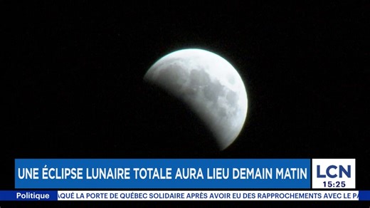 Une éclipse lunaire totale embrasera de rouge le ciel du Québec dans la nuit de mardi