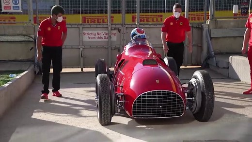 El Ferrari 375 F1 V12, vuelve a rugir en Silverstone