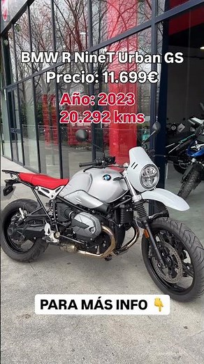 🔥 HOY OS TRAEMOS LA BMW R nineT URBAN GS 🔥 Una scrambler con alma aventurera y ADN 100% BMW.