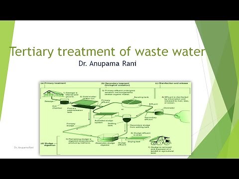 Tertiary treatment of waste water