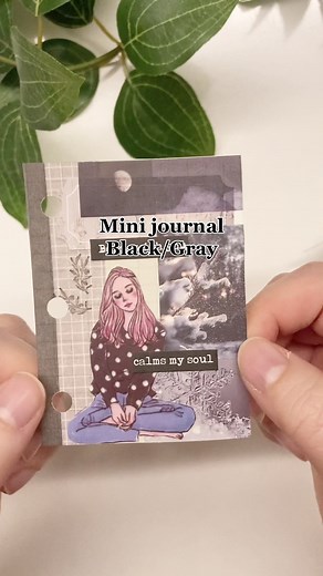 Black&gray theme requested by Instagram☺️ #minijournal#journalspread#미니다이어리