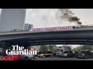 Social media footage shows rare anti-Xi Jinping protest in China