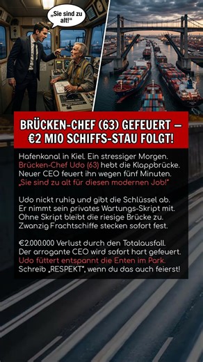 BRÜCKEN-CHEF (63) GEFEUERT — €2 MIO SCHIFFS-STAU FOLGT!