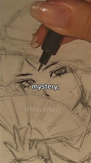 Creating an OC based on a random color ✨️🖤 #art #drawing #creative #colouring #stay