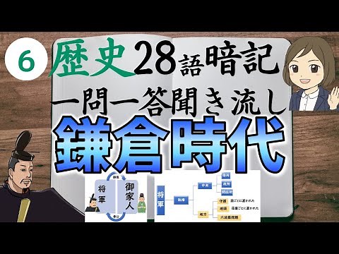⑥【鎌倉時代一問一答】日本史・中学社会歴史／源頼朝・北条政子・後醍醐天皇など