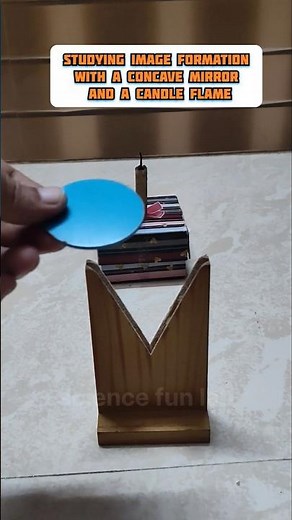 mirror image formation experiment using candle #shorts #science #chemistry #biology #physics