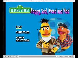 Play With Me Sesame: Happy, Sad, Proud and Mad 2009 DVD Menu Walkthrough