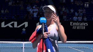 INTERVIEW: D. Collins; Australian Open 3R Win