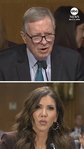 "Is it so hard to say you were wrong?" Sen. Dick Durbin, the top Democrat on the Senate Judiciary Committee, grilled DHS Secretary Kristi Noem about her initial response to the fatal shootings of Renee Good and Alex Pretti in Minneapolis. https://abcnews.visitlink.me/KLtCxZ | ABC News