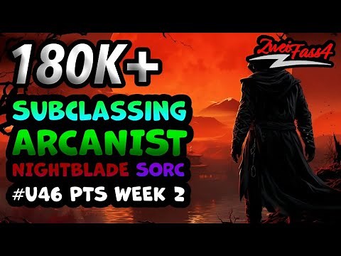 🤹 Subclassing Arcanist Blade Sorc | 180k+ DPS PvE Build | ESO - U46 PTS Week 2