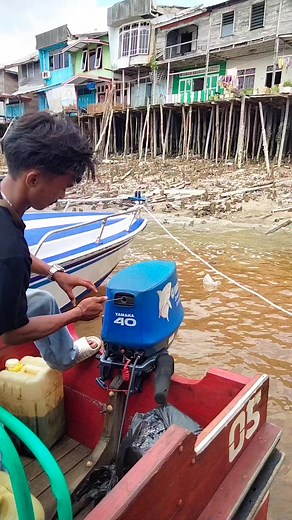 Starter Yamaha 2 Stroke Motor #fbpro #reels #fyp #viral #trending #semuaorang | Andie Wahyoedi
