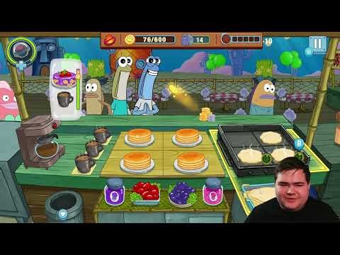 SpongeBob Krusty Cook-Off Playthrough! [Level 26 of The Pancake Stand]
