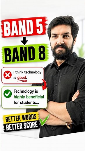 Band 6 ➜ Band 8 in few Seconds | IELTS Speaking