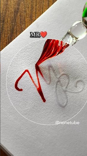 How to write the letter MR ❤️ ?