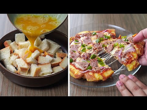 Don't Waste Leftover Bread, You Can Make Bread Pizza With That | Bread Pizza Recipe | Yummy