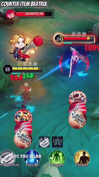 Beatrix Counter Items Tutorial for ADC Pro MLBB