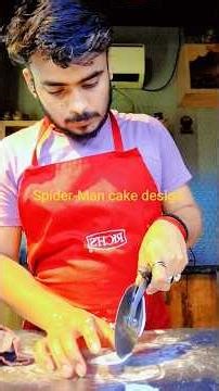 aaj aap log Spider-Man cake design Banakar dikhayenge bilkul aasan tarike se #viral #ytshorts