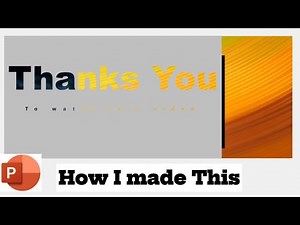 Creative 🔥 Motion Change Animated Thank You Slide in PowerPoint | Step-by-Step Tutorial #powerpoint