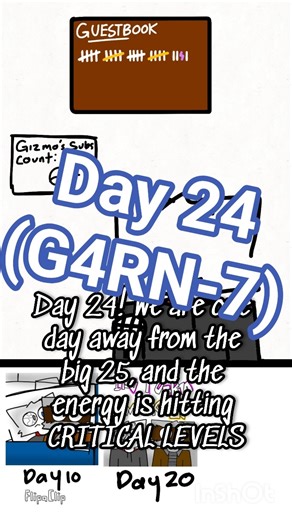 day 24 of adding a tally until ‪@BanditCatArt‬ acknowledges the grind