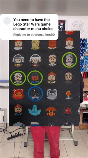 The Bobbin Slayer on Instagram: "Orders are completely customizable. Shoot me a message for a quote! #machineembroidery #lego #legostarwars #starwars"