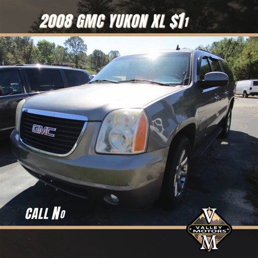 This massive 2008 GMC Yukon XL is the ultimate solution for bringing everyone and everything with you! ✅Exterior: Commanding gray finish that means serious business ✅Interior: Spacious cabin with room for everyone and everything ✅Engine: Powerful V8 that handles heavy loads without breaking a sweat ✅Drivetrain: 4WD capability for confident handling in any conditions Finally, space for your real life! Whether you're hauling the entire extended family or loading up for the big move, this Yukon XL 
