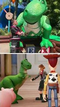 Sora at Disneyland photo recreations #KingdomHearts #Disney #Pixar #Sora #Riku #Pooh