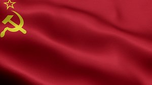 Flag of the Russian Soviet Federative Socialist Republic - Flags of the Soviet Republics - Former USSR Flag - The Flags of the Soviet Socialist Republics were all defaced versions of the flag of the Soviet Union, which featured a golden hammer and sickle | Premium Stock Video Footage