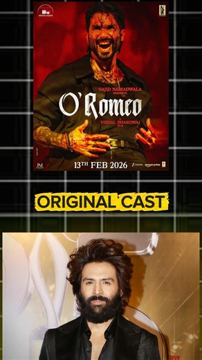O’romeo original cast #shahidkapoor #kartikaaryan #bollywood #bollywoodactor #sajidnadiadwala