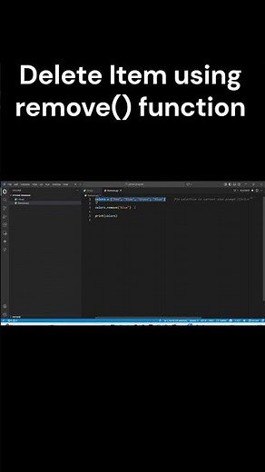 How to Remove Elements from a List in Python | remove() Function