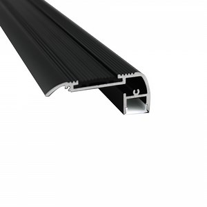 [Hot Item] Cinema Stair Nosing Light Black Customized LED Aluminum Profile