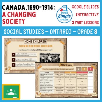 Grade 8 - Canada, 1890-1914: A Changing Society - Ontario History - Google