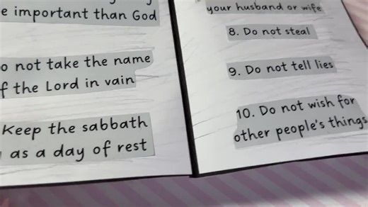 TEN 10 COMMANDMENTS Bible Craft Activity for Kids. Sunday School/ Church Youth Group/homeschool Kit. Cut and Stick. DIY Paper Lesson Plan - Etsy