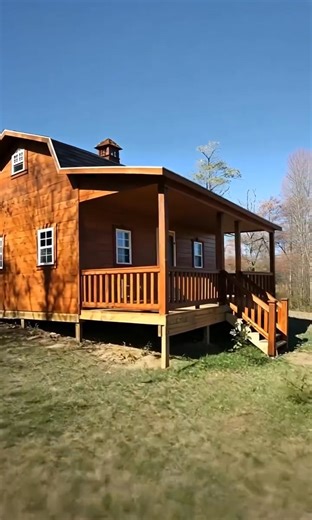 Beautiful Amish Gambrel Homes Under $7,755! | Log Homes